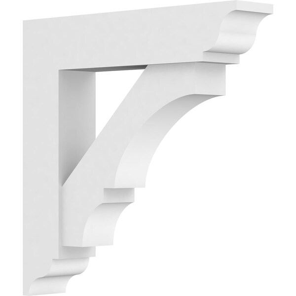 Ekena Millwork Standard Balboa Architectural Grade PVC Bracket With Traditional Ends, 3"W x 16"D x 16"H BKTP03X16X16BOA01 - main